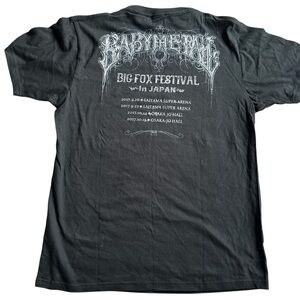 Black Babymetal Big Fox Festival Graphic T-Shirt T-Shirt